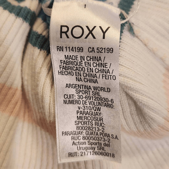 Roxy Extra Topical Love off The Shoulder Crop Top Large (4311) - Picture 6 of 8